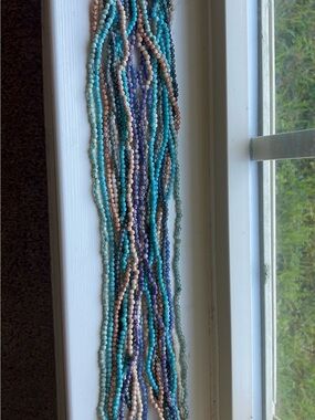 Vintage Multi-Strand Beaded Necklaces (12)  twist-a-bead 80’s set